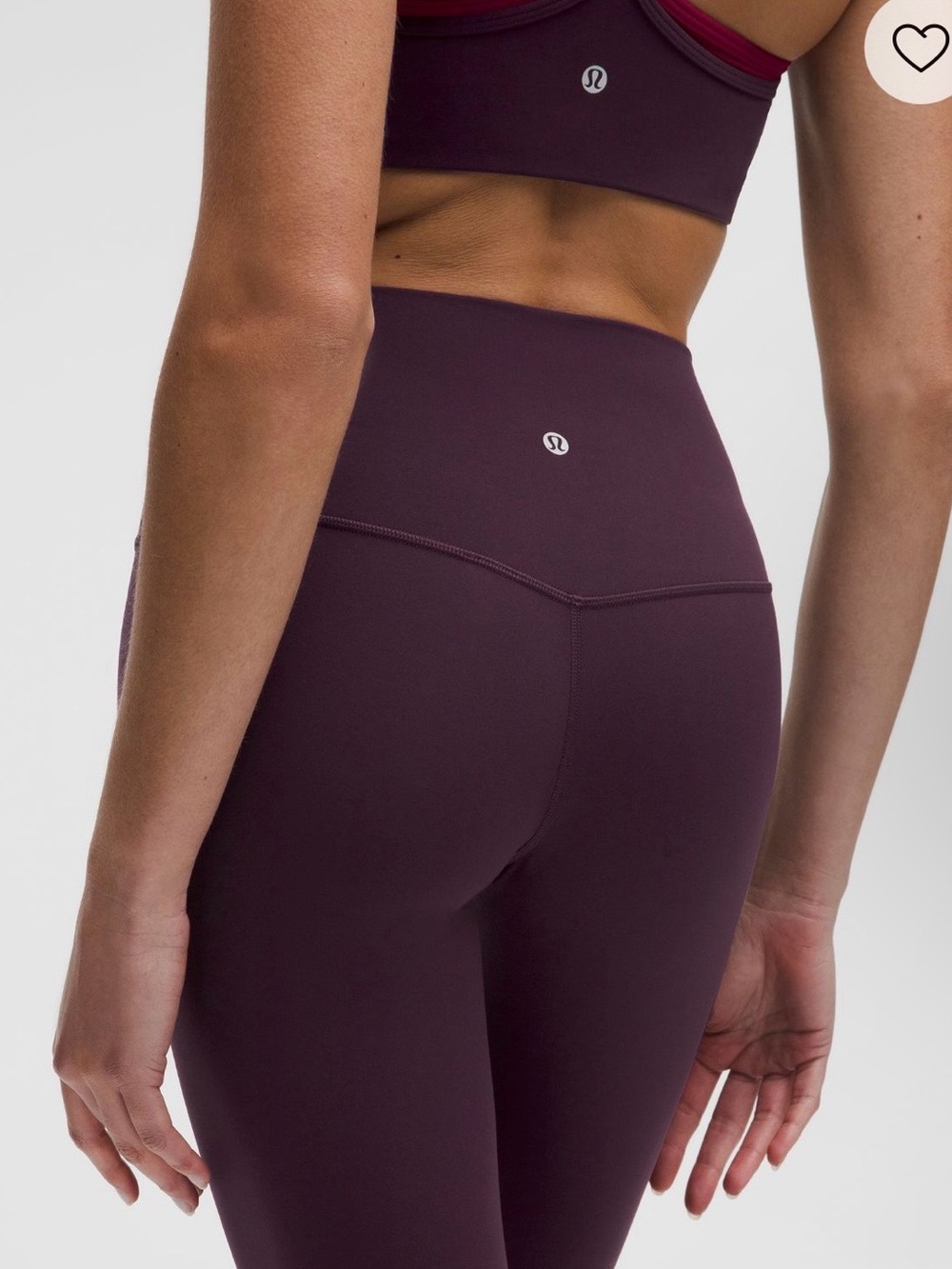 NWT Lululemon Align No Line HR Pant 25" in Deep Plum Sz 8 - Picture 5 of 8